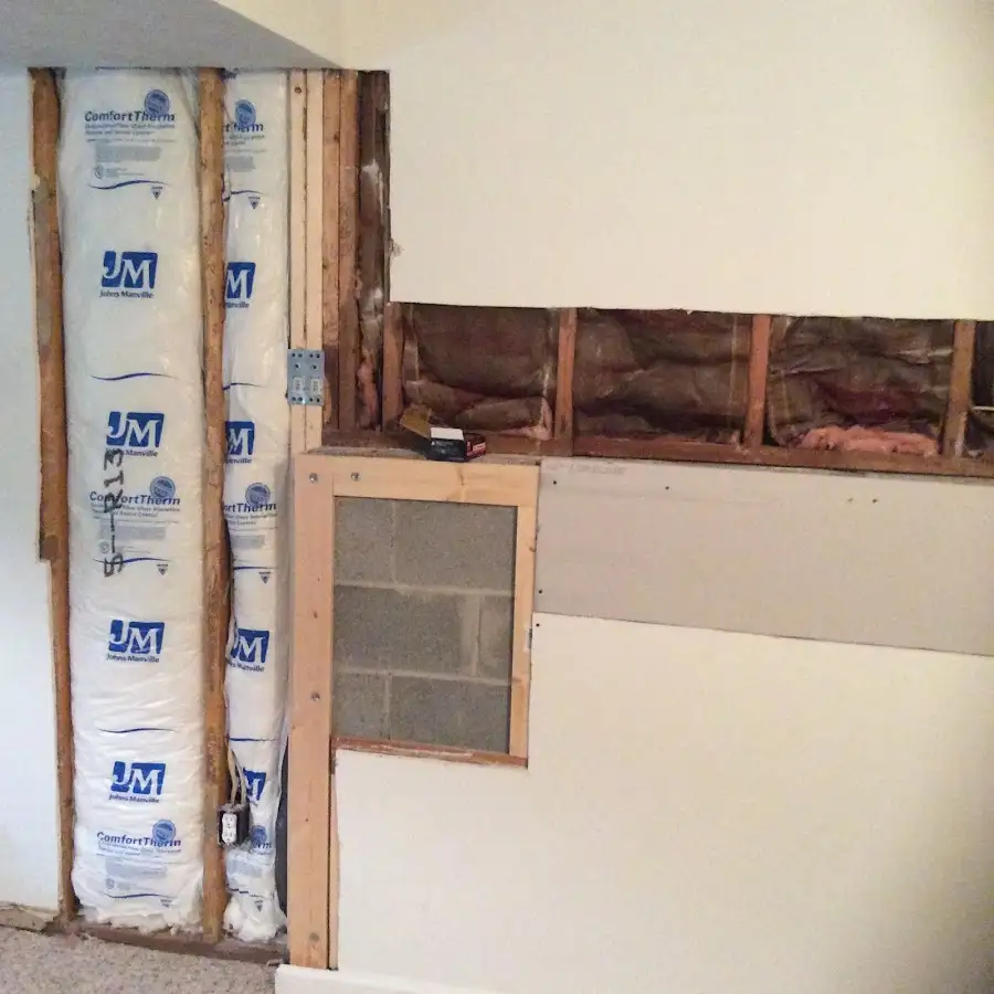 Wall insulation replacement during Contents Cleaning & Restoration in West Allis